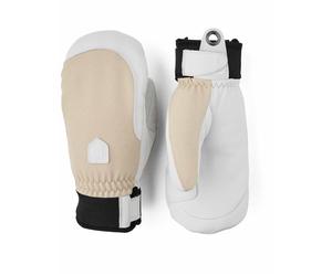 Hestra - Moufles de ski chaudes et résistantes - Army Leather Patrol W Mitt Beige pour Femme en Softshell - Taille 8 Beige 8