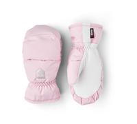 Hestra - Moufles de ski en cuir et en Primaloft - Foss Jr. Mitt Pink en Cuir - Taille Enfant 6 - Rose Rose 6