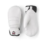 Hestra - Moufles de ski en cuir - Fall Line W Mitt White pour Femme en Cuir - Taille 6 - Noir Noir 6