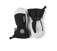 Hestra - Moufles de ski en cuir - Mitt Army Leather Heli Ski Jr. Black en Cuir - Taille Enfant 4 - Noir Noir 4