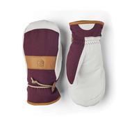 Hestra - Moufles de ski imperméables en cuir - Voss Czone Mitt Bordeaux en Cuir - Taille 8 Bordeaux 8