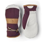 Hestra - Moufles de ski imperméables en cuir - Voss Czone Mitt Bordeaux en Cuir - Taille 7 Bordeaux 7