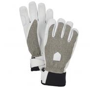 Hestra - Women's Army Leather Patrol 5 Finger - Gants - 8 - light grey