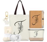 Hestya 7 Cadeaux pour Femmes Maman avec Initiale Trousse De Maquillage, J