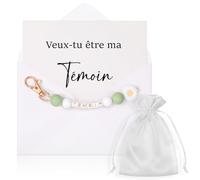 Hestya Cadeau Annonce Grossesse Tata Mamie Cadeau Demande Marraine Parrain Témoin Tu Vas Être Tata Veux-Tu Être Ma Marraine Porte-Clés Carte Annonce avec Enveloppe pour Noël Anniversaire Baptême