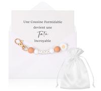 Hestya Cadeau Annonce Grossesse Tata Mamie Cadeau Demande Marraine Parrain Témoin Tu Vas Être Tata Veux-Tu Être Ma Marraine Porte-Clés Carte Annonce avec Enveloppe pour Noël Anniversaire Baptême