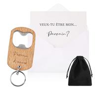 Hestya Cadeau Parrain Demande: Veux-Tu Être Mon Parrain? Annonce Originale pour Baptême, Communion, Anniversaire, Noël