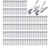 Hestya Lot de 300 coupe-ongles en acier inoxydable - Coupe-ongles portable - Coupe-ongles robuste - Coupe-ongles incurvé - Pour homme et femme - Pince de pédicure