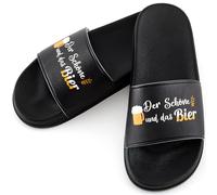 Hestya Pantoufles pour Homme d'Été Cadeaux Drôles pour Hommes Tongs pour Piscine Cocktail Fêtes d'Été EVJF (41-42)