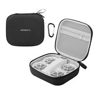 Hesupy Étui de transport de voyage pour DJI Neo, mini étui de rangement rigide, sac de transport, étui de protection étanche en cuir PU EVA, coque de protection, organiseur portable avec mousqueton,