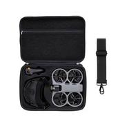 Hesupy Étui de transport pour lunettes DJI Avata 360 N3 Motion Fly More Combo, sac de rangement de voyage portable, organiseur de grande capacité avec bandoulière étanche en polyuréthane, Noir , Étui