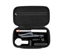 Hesupy Grand étui de transport pour Insta360 X6 Essentials Bundle, sac de rangement de voyage portable, organisateur d'épaule de protection rigide pour sangle de cou, perche à selfie de 114 cm, étui
