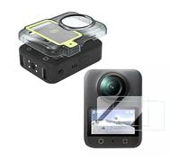 Hesupy Lot de 2 films de protection d'écran pour DJI Osmo 360, film en verre trempé avec kit d'alignement automatique, film de protection transparent HD, anti-traces de doigts et anti-rayures 9H pour