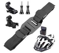 Hesupy Montage de sangle pour casque de vélo compatible Insta360 Ace Pro/One X3/X2/X/RS/R, DJI Action, Xiao Ant Series, Caméra d'action, Fixation pour casque de vélo, Adaptateur de fixation 1/4"-20
