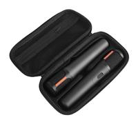 Hesupy PartyBox Étui de transport pour microphone sans fil JBL PartyBox avec deux microphones portables pour récepteurs, adaptateurs, piles AA, organiseur de chargeur, noir