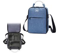 Hesupy Sac de rangement pour DJI Mini 4 Pro, étui de transport, organiseur de voyage portable, sac à bandoulière pour drone Mini 4 Pro, housse de protection accessoires (bleu)