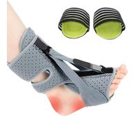 HESUSUSI Attelles de nuit Pour Fasciite Plantaire 3 Adjustable Straps Upgrade Pied Avec Soutien VoûTe Plantaire Coussinets Compression Avec Arqué Soulagement de la douleur Pieds Plats Tendinite