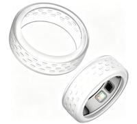 HETECH Lot de 3 coques de protection en silicone transparent pour bague Oura Ring 5, manchon de protection pour bague intelligente, anti-rayures et élastique pour usage quotidien, taille M, convient