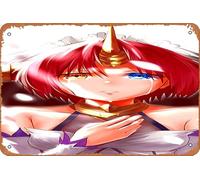 Heterochromia, Fate/Grand Order, Frankenstein (Fate/apocrypha), affiche d'anime Fate Series Décoration murale rétro en métal 20,3 x 30,5 cm