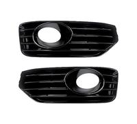 HETEVSCCK 1 Paire Calandre Phare Antibrouillard Pour Pare-choc Avant Voiture, Noir Brillant Pour VW Pour Transporter T5 Pour Caravelle 2010-2015 (With Holes)