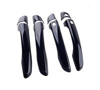 HETEVSCCK 8 Pièces/ensemble Voiture Smart Noir Brillant ABS Poignée Porte Latérale Couverture Garniture Décoration Pour Hyundai Pour Elantra 2017 2018 2019 2020