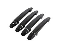HETEVSCCK Autocollant Garniture Couvercle Poignée De Porte Pour Toyota Pour Land Cruiser Pour Prado 120 J120 LC120 2003 2004 2005 2006 2007 2008 2009 (No button 1)