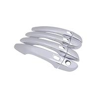 HETEVSCCK Capuchon D'autocollants De Couvercle De Poignée De Porte De Voiture Chromé Pour Citroen C3 Pour Aircross 2017 2018 2019 2020 (4 keyless Entry)