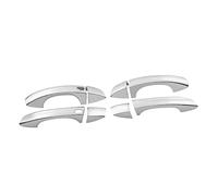 HETEVSCCK Couverture De Poignée De Porte De Voiture Garniture Autocollant Style Pour Skoda Pour Superbe 2009 2010 2011 2012 2013 (2 buttons 1)