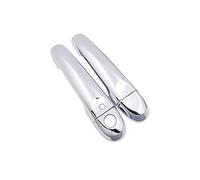 HETEVSCCK Ensemble Garnitures Couvercle Porte Latérale Poignée Voiture Pour Nissan Pour Juke F15 2010 2011 2012 2013 2014 2015 2016 2017 2018 2019 (Handle 1 Button)