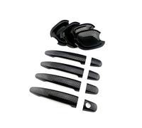 HETEVSCCK Garniture Bol Porte Couverture Poignée Porte Extérieure Voiture Pour Toyota Pour Land Cruiser Pour Prado J120 2002 2003 2004 2005 2006 2007 2008 2009 (1 Set)