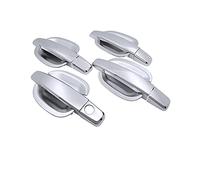 HETEVSCCK Garniture Couvercle Poignée Porte Latérale Voiture Pour Opel Pour Zafira B C 2005 2006 2007 2008 2009 2010 2011 2012 2013 2014 2015 2016 2017 2018 2019 (Keyhole Bowl 4 Door)