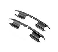 HETEVSCCK Garniture D'autocollants De Couverture De Poignée Porte Noir Brillant Pour Siège Pour Leon MK4 KL1 KL8 2020 2021 2022 (Bowl 4 Door)