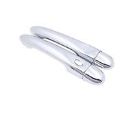 HETEVSCCK Garniture De Couvercle De Poignée De Porte Latérale De Voiture Pour Renault Pour Megane III 2008 2009 2010 2011 2012 2013 2014 2015 (2Dr No Key 1 Button)
