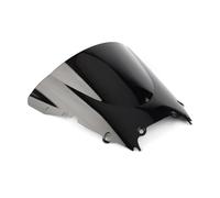 HETEVSCCK Pare-Brise Double Bulle pour Moto pour Y&amaha YZF-R6 YZF R6 600 1998 1999 2000 2001 2002 Housse Protection(Black)