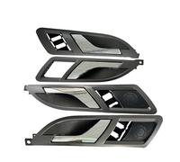 HETEVSCCK Poignée Intérieure 1/4 Garniture Grise Pour Poignée Porte Intérieure Avant Arrière Pour VW Pour Passat B5.5 2006-2008 Pour Superb 1 3U 2001-2007 3U1837221D 3U1837222D(1set-4PCS)