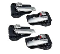 HETEVSCCK Poignée Intérieure Poignée Porte Intérieure Chromée Pour Kia Pour Carens Rondo 2007 2008 2009 2010 2011 2012 2013 82620-1D000 82610-1D000(1 Set)