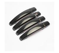 HETEVSCCK Poignée Porte Voiture Pour Chevrolet Pour Cruze 2008-2013 Pour Captiva 2006-2013 Pour Camaro 2010-2015 Pour Spark 2009-2011 Garniture Poignée Porte(Carbon Fiber texture)