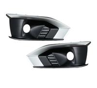 HETEVSCCK Pour A4 B9 2020 2021 2022 1/2PCS Voiture Pare-chocs Avant Feux Antibrouillard Cadre Feu Antibrouillard Grille Couverture Accessoires Voiture (À gauche et à Droite)