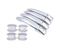 HETEVSCCK Pour Citroen C3 Mk2 2010-2016 2011 2012 2013 2014 2015 VT VTR + Chrome Poignée Porte Voiture Couverture Autocollants Garniture Ensemble (Handle Bowl 4 Door)