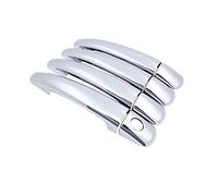 HETEVSCCK Pour Citroen Pour Jumpy Pour Dispatch 2007 2008 2009 2010 2011 2012 2013 2014 2015 2016 Garniture Couvercle Poignée Porte Extérieure Chromée (Handle 1 Keyholes)