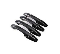HETEVSCCK Pour Civic 2006 2007 2008 2009 2010 2011 Chrome Noir Brillant Poignée De Porte De Voiture Couverture Décor Garniture Style (Handle 1)