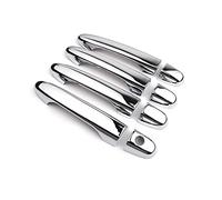 HETEVSCCK Pour Civic 2012 2013 2014 2015 2016 Chrome Noir Brillant Poignée De Porte De Voiture Couvre Décor Garniture (No button 1)