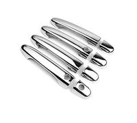 HETEVSCCK Pour Civic 2012 2013 2014 2015 2016 Chrome Noir Brillant Poignée De Porte De Voiture Couvre Décor Garniture (2 buttons 1)