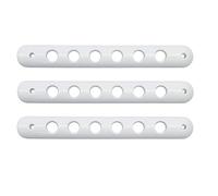 HETEVSCCK Pour Jeep Pour Wrangler Pour JK 2007-2016 Partie Porte Avant En Aluminium Poignée Maintien Garniture Garniture Poignée Porte Insérer Accessoires (3pcs White)
