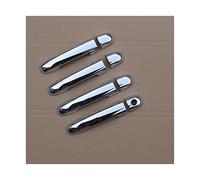 HETEVSCCK Pour Kia Pour Forte Pour Cerato 2009 2010 2011 2012 2013 Garniture Couvercle De Poignée De Porte Latérale De Voiture Chromée (1 KEYHOLE)