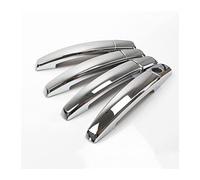 HETEVSCCK Pour Opel Pour Astra H 2004-2009 Pour Opel Pour Astra J 2010-2015 Pour Vauxhall Chrome Noir Poignée Porte Voiture Couverture Garniture Autocollants (2)