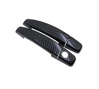 HETEVSCCK Pour Opel Pour Corsa E X15 2015 2016 2017 2018 Pour Garniture De Couvercle De Poignée De Porte De Voiture Pour Vauxhall (2 doors 1 Key hole)