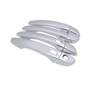 HETEVSCCK Pour Peugeot Pour Expert Pour Voyageur 2017 2018 2019 Chrome Poignée Porte Couverture Garniture Voiture Ensemble Voiture Capuchon Style Autocollants (Keyless Entry)