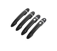 HETEVSCCK Pour Renault Pour Megane 2 II MK2 2003 2004 2005 2006 2007 2008 Autocollants Style Couverture Poignée De Porte Externe De Voiture (Handle 2 Buttons 2)