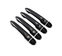 HETEVSCCK Pour Renault Pour Megane 3 MK3 III 2008 2009 2010 2011 2012 2013 2014 2016 Garniture Couvercle Poignée De Porte Voiture Noir Brillant (4Dr no key 2 buttons)